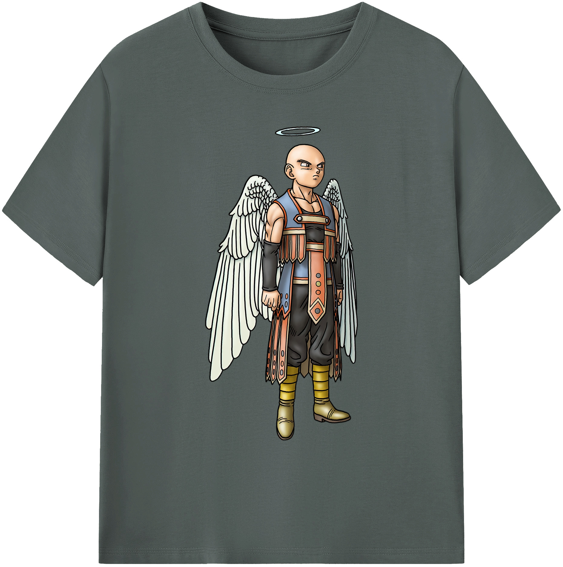 （画像用） ドラゴンクエスト Doragon Kuesuto Dragon Quest 綿100％ メンズ半袖Tシャツ｜肌触りやわらか＆通気性